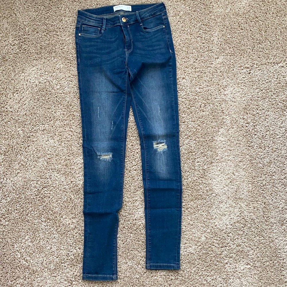 Zara Distressed Skinny Jeans